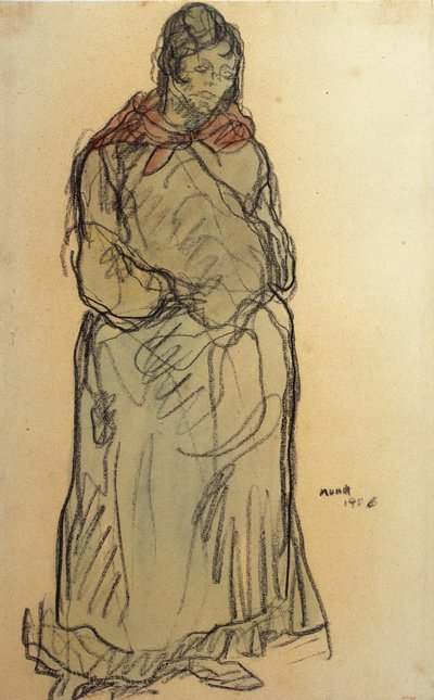 Gitana de pie de Isidre Nonell